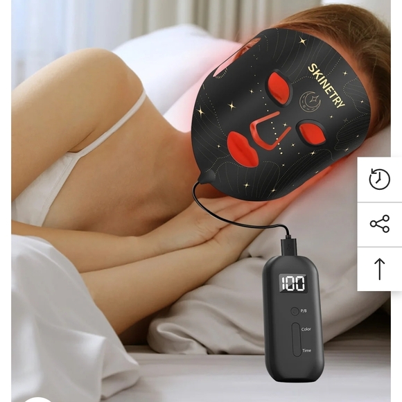 Black LED Light Mask - Picture 7 of 8